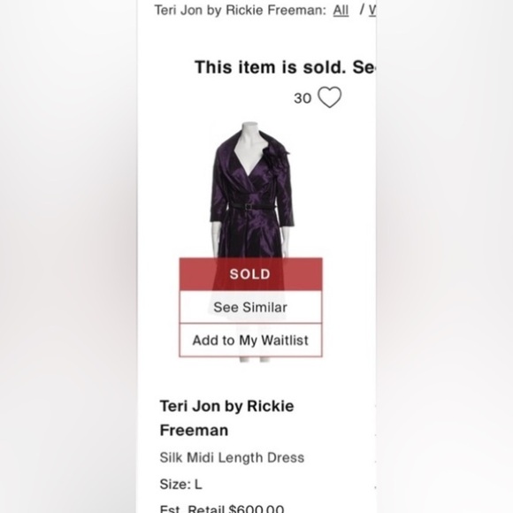 Tery Jon Taffeta shimmer dress by Ricki Freeman  Burgundy ,fit&flare,sz 10 ,EC - Picture 15 of 15